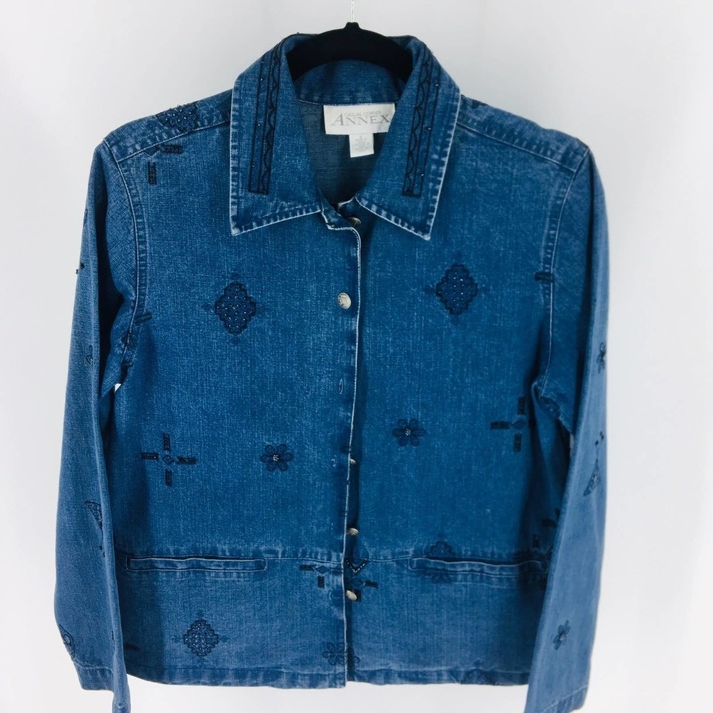Casual Corner Denim Jacket Size S
